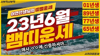[띠별운세] 6월 뱀띠 ㅇㅇ하고 싶은 마음이 든다면?ㅣ2023년 무오월 뱀띠운세ㅣ기사생 정사생 을사생 신사생…