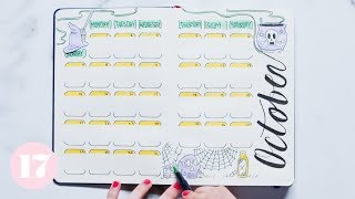 October 2018 Bullet Journal Setup Plan With Me
