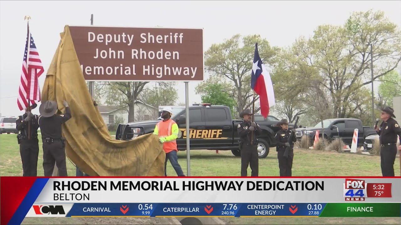 Rhoden Memorial Highway Dedication - Studio