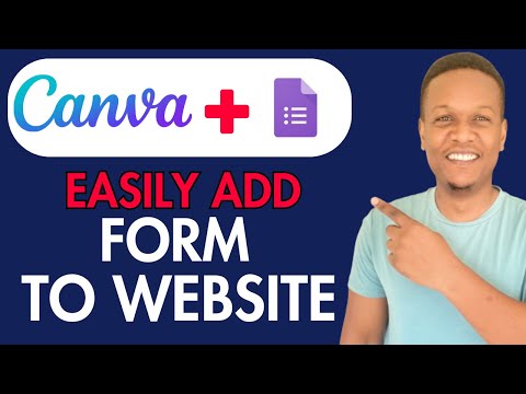 How To Add And Embed Google Forms To Canva Website