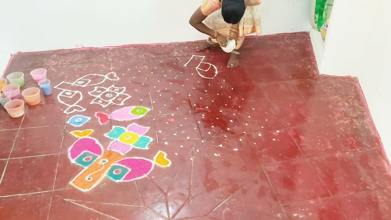 🌺🐟fullvideodaily#Munieswari-7#மீன்designs#18#2#2#நேர்புள்ளிkolam#videos#