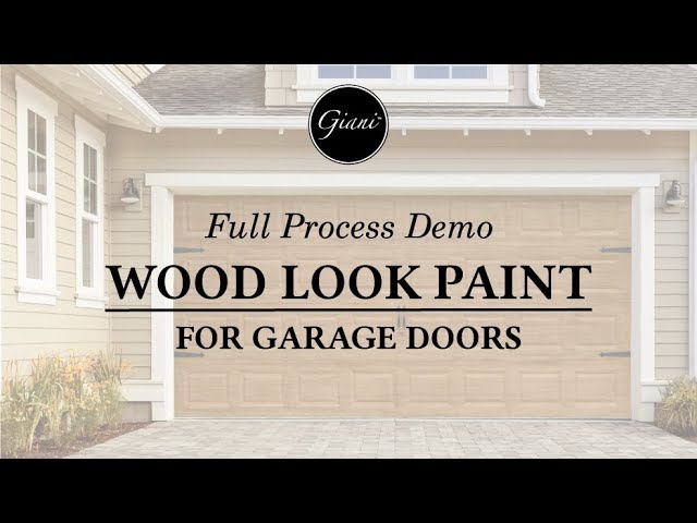 Giani Wood Look For Garage Doors Full, Faux Wood Grain Garage Door Painting