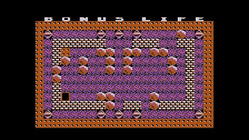 Atari Boulder Dash (Bandit Boulderdash 53). Cave 13. Bonus Life