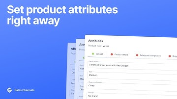 Set product attributes right away. Sales Channels by M2E Cloud