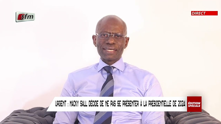 Réaction de Boubacar Camara après la décision de Macky Sall par rapport au 3ième mandat