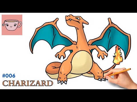 How To Draw Charizard  Pokemon 006  Easy Step By Step Drawing Tutorial