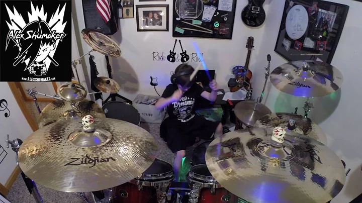 9 year old Alex Shumaker AC/DC "Thunder Struck"