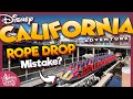 New ROPE DROP STRATEGY Didn't Go As Planned at Disney California Adventure