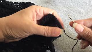 Cómo rematar un tejido a crochet (esconder o perder la hebra)