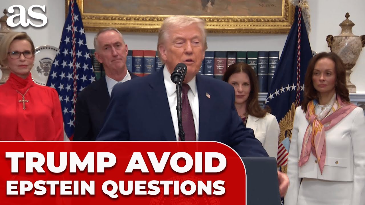 TRUMP snubs reporters to avoid EPSTEIN FILES QUESTIONS