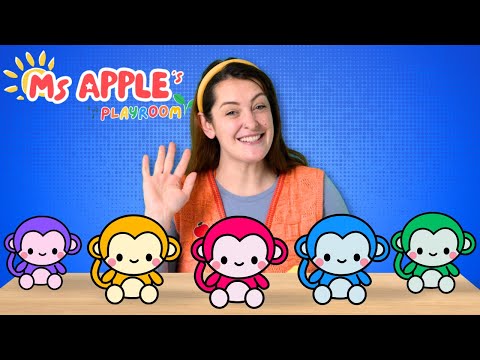 Toddler Learning | Counting, Colours & Emotions | Five Little Monkeys | Educational Toy Play