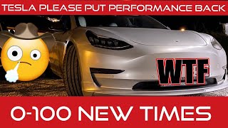 WHY IS THE PERFORMANCE MODEL 3 SLOWER AFTER OTA? by FrostyFingers 3,667 views 4 years ago 9 minutes, 16 seconds