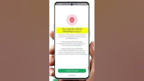 You need the official Whatsapp to log in Problem 2025 | #gbwhatsapp #whatsappbanned #shorts