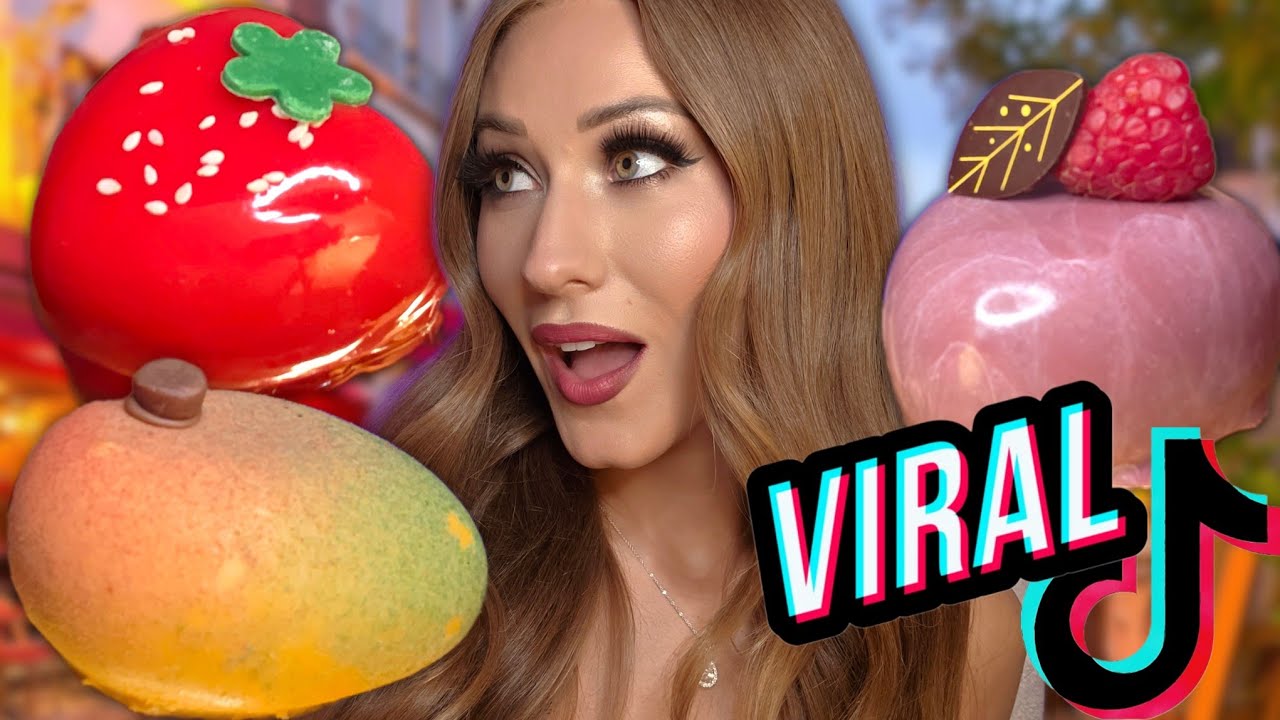 ASMR Trying VIRAL TikTok Fruit Desserts 🍓🥭  Worth the Hype?! | Mukbang
