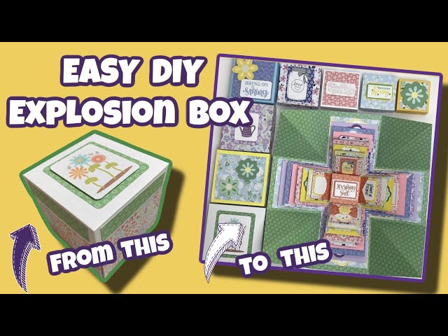 Make an easy explosion box from a #dollartree box! #giftideas #diy