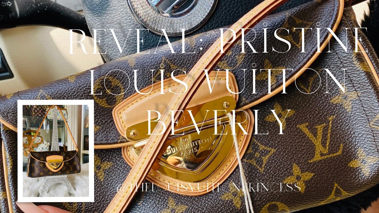 This Louis Vuitton Monogram Pochette Beverly Clutch was named