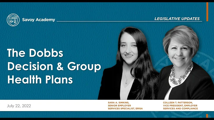 The Dobbs Decision and Group Health Plans