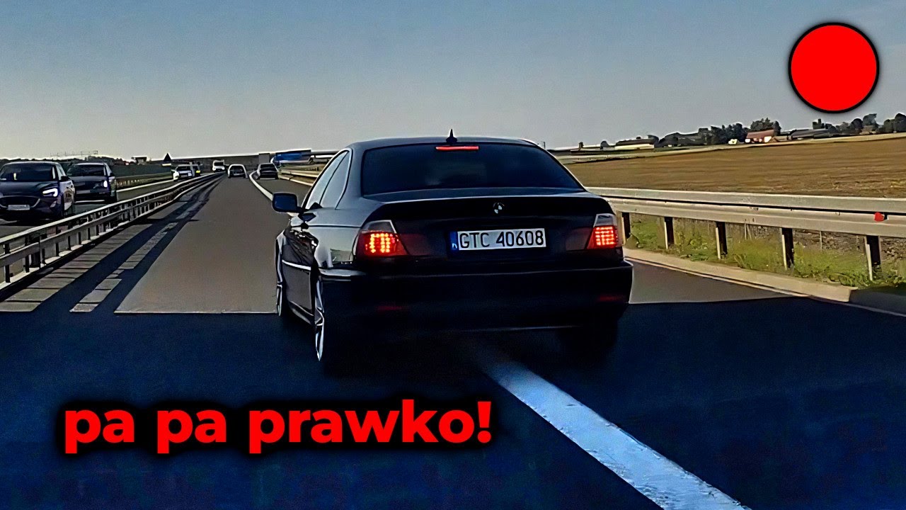 Kompromitacja nauczyciela ruchu prawostronnego w BMW.
