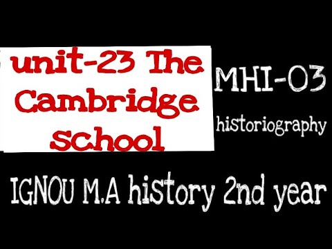 The Cambridge school|M.A history IGNOU|MHI03 historiography @learnwithher1