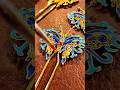 Make a bun with gold wire. #art #gift #handwork
