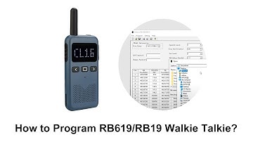 How to program a walkie talkie？ How to program Retevis RB619 RB19 walkie talkie?
