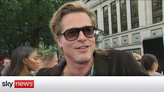 Brad Pitt talks to Sky News about his new film Bullet Train