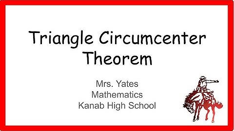 Triangle Circumcenter Theorem