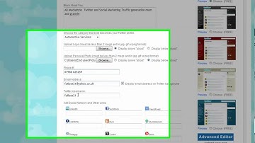 How To set Up Twitter and Background part 2