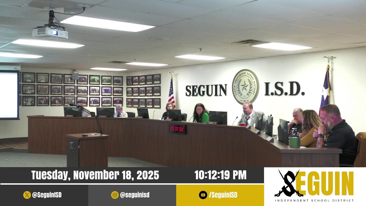 Seguin ISD Regular Board Meeting 11.18.25