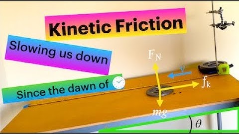 REAL LIFE Friction Coefficient Estimation - Sliding Weight On Inclined Table