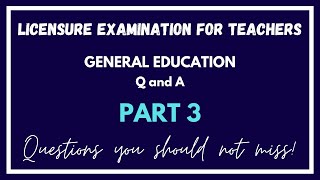 LET REVIEWER | GENERAL EDUCATION PART 3 | Math