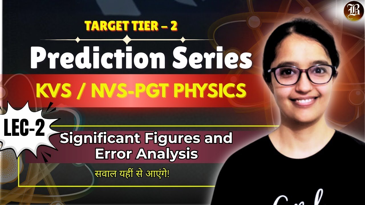 KVS NVS PGT Physics | Significant Figures, Error Analysis | Full Concept + Short Tricks