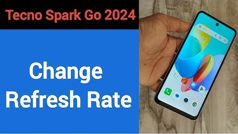 How to change refresh rate, Tecno Spark go 2024 me refresh rate change kaise karen