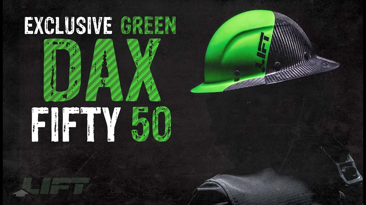Lift Safety DAX Fifty 50 Carbon Fiber Full Brim Hard Hat - GME Supply