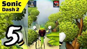Sonic Dash 2: Sonic Boom Run - Gameplay Walkthrough "Vector & Sonic" Part 5 (iOS, Android)