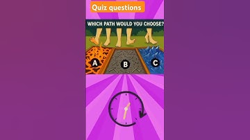 | quiz | which path would you choose?