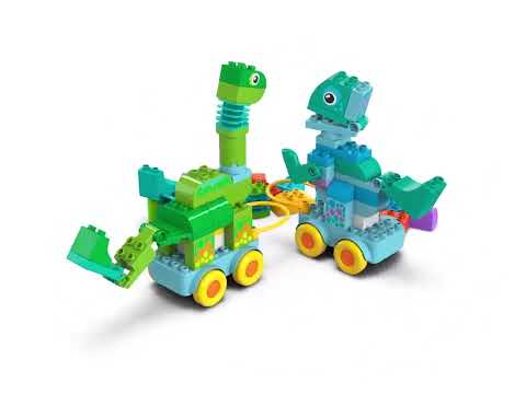 Miniatura del video del prodotto LEGO - DUPLO Town Dinosauri su ruote 3 in 1 10451