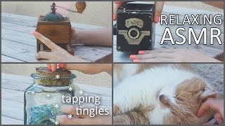 ASMR Summer holiday garden tingles (🎧 soft spoken, old camera, old french coffee grinder) screenshot 4