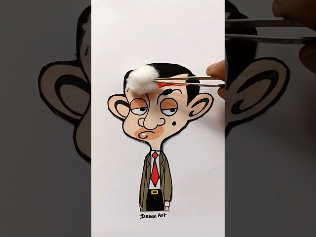 Mr. Bean's mind refresh 👀 #shorts #art #viral class=