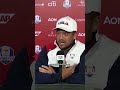 Xander Schauffele says Bryson “could be the difference” for Team USA this week 👀
