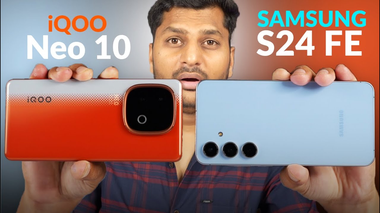Iqoo neo 10 vs samsung s24 fe camera test review with full comparison