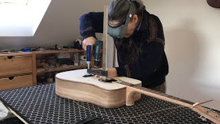 Charity builds: Win a hand-built guitar: T -1 Day (Building reel)