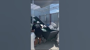 EPS foam hot melting machine #epsfoam #eps #melting #epscompactor #styrofoam #polystyrene #foam