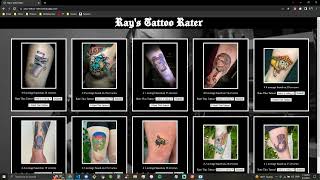 Celebrity Devmountain F25 Capstone Project - Ray's Tattoo Rater Profile