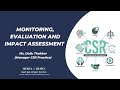 Monitoring evaluation and impact assessment  mehta and mehta legal advisory