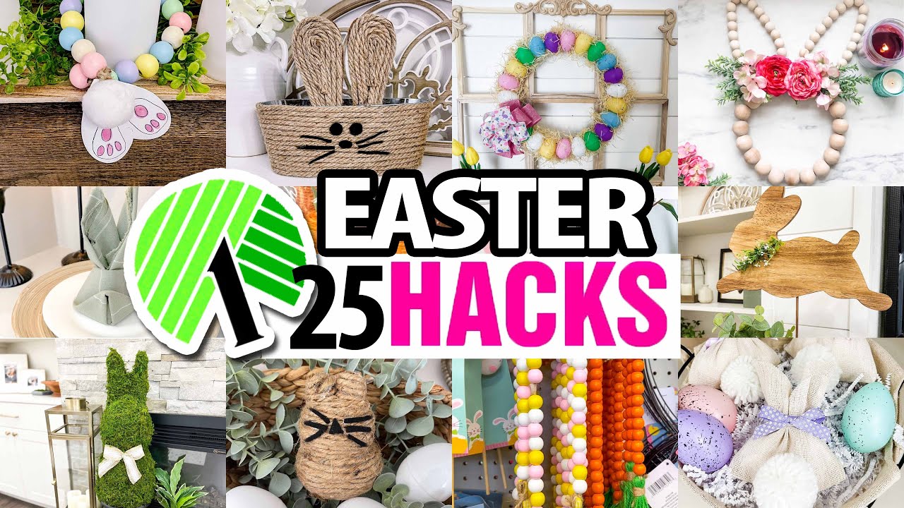 🌸 25 HOTTEST Easter DIY Trends! $1 Dollar Tree High End HACKS - YouTube