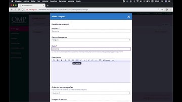 Añadir una colección en Open Monograph Press