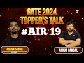 Gate 2024 toppers talk  aman singh air 19  chemical  ankur bansal