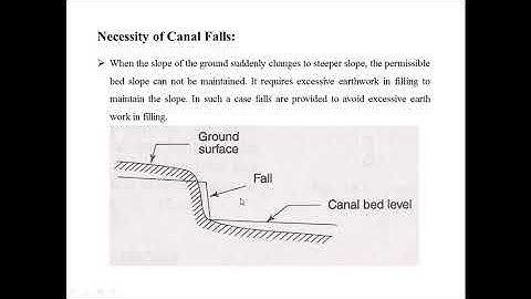 Design of Hydraulic Structures Lecture 22 Canal Falls
