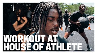 Workout With Justin Jefferson At House Of Athlete (MIC'D UP)